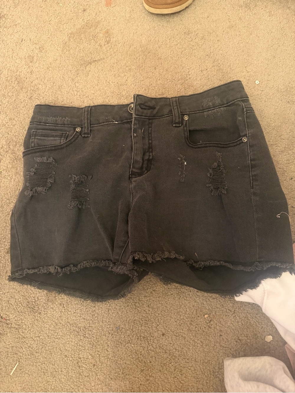 Black Jean shorts